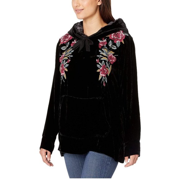 *SOLD* Johnny Was Marmont Velvet Hoodie NWOT • Small Boho - Picture 2 of 4